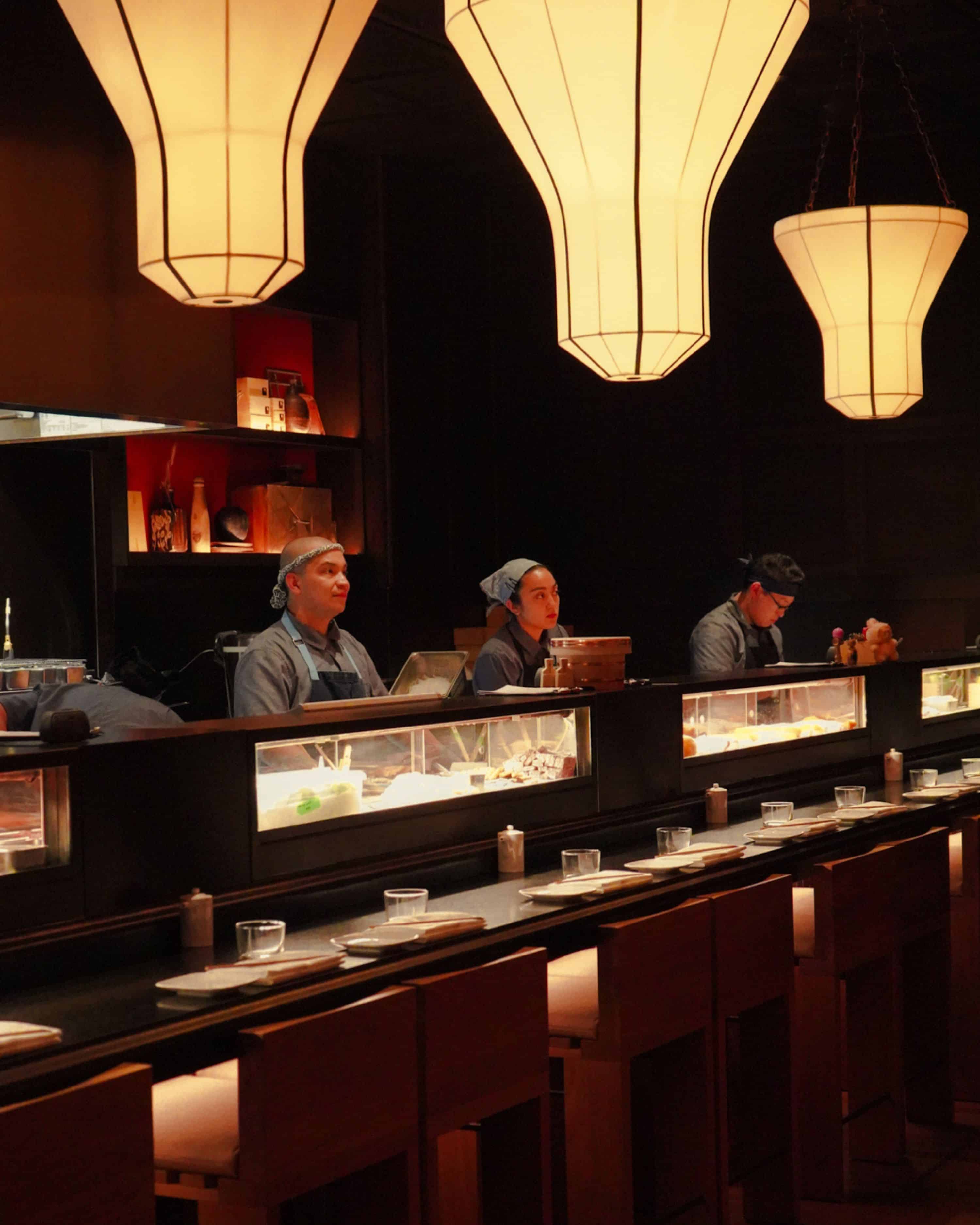 uchi sushi chefs behind the sushi bar